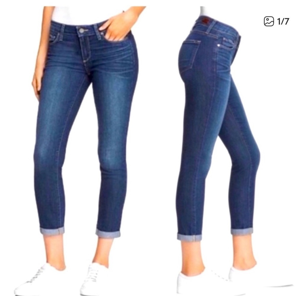 PAIGE  Kylie Dark Blue Ankle Jeans